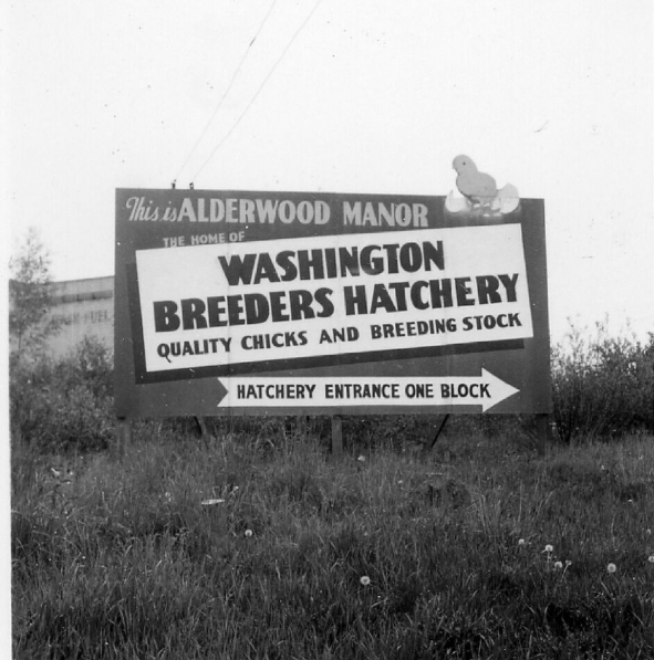 Washington Breeders Hatchery sign